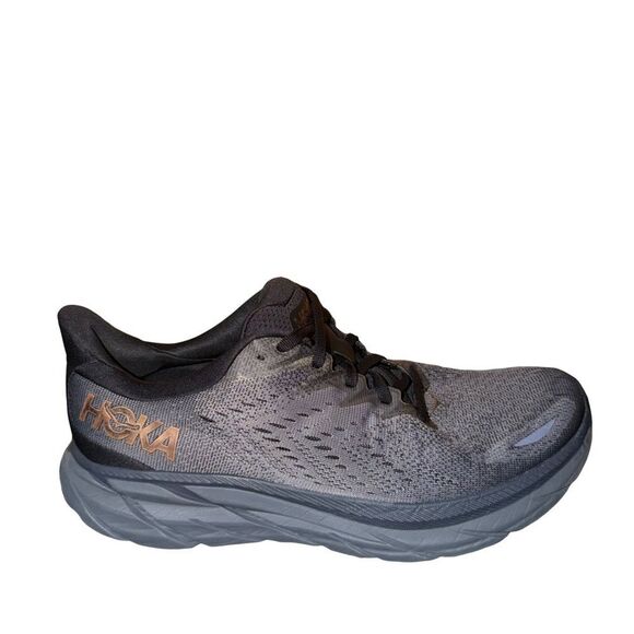 HOKA Men\'s Clifton 8 Grey Running Shoe - Lightweight Cushioning size 9.5 B main image 5